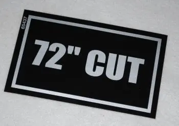 65437   72" Cut Decal   Dixie Chopper 1