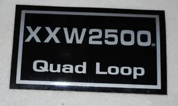 65447   Xxw2500 Quad Loop Decal   Dixie Chopper Wh3 Nla 1