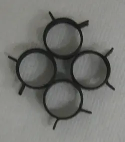 72012 Clamp 4 Shown Sold Each  For 5/16 Inch Fuel Line Used On Dixie Chopper Lawn Mower 1
