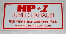 800008  Decal Hp+1 Dixie Chopper Nla 1