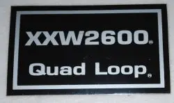 800013   Xxw2600 Quad Loop Decal   Dixie Chopper 1