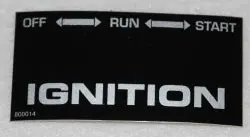 800014 Ignition Decal Dixie Chopper Nla 1