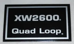 800016   Xw2600 Quad Loop Decal   Dixie Chopper Wh2 1