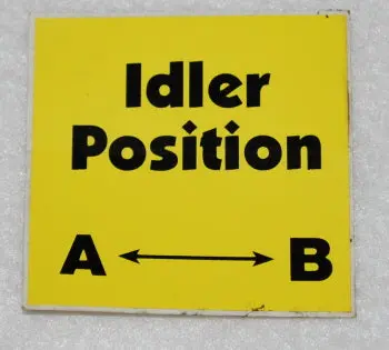 97014   Idler Position Decal  Dixie Chopper  Nla 1