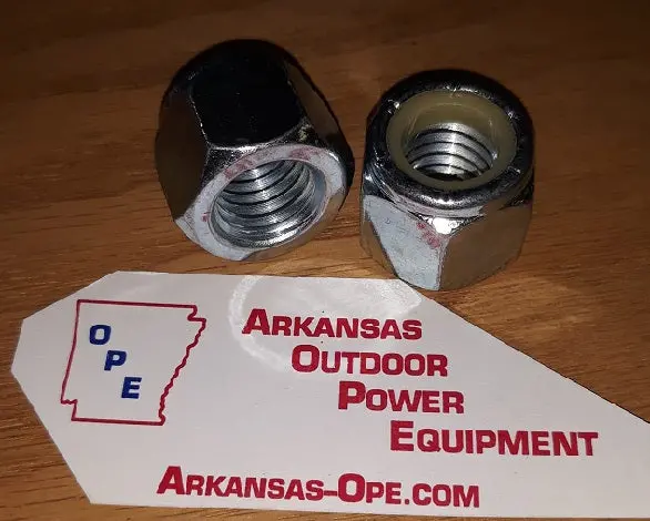 N-115 Nut Dixie Chopper Nyloc 5/8-11 Grade A Clear Zinc 2 Shown Sold Each Fm931 1