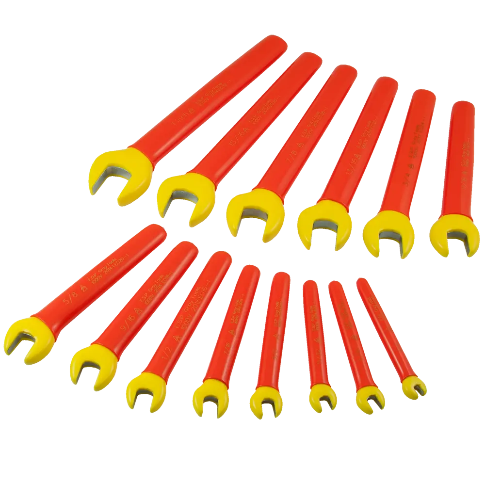 Insulated 14 Piece Sae Open End Wrench Set 1