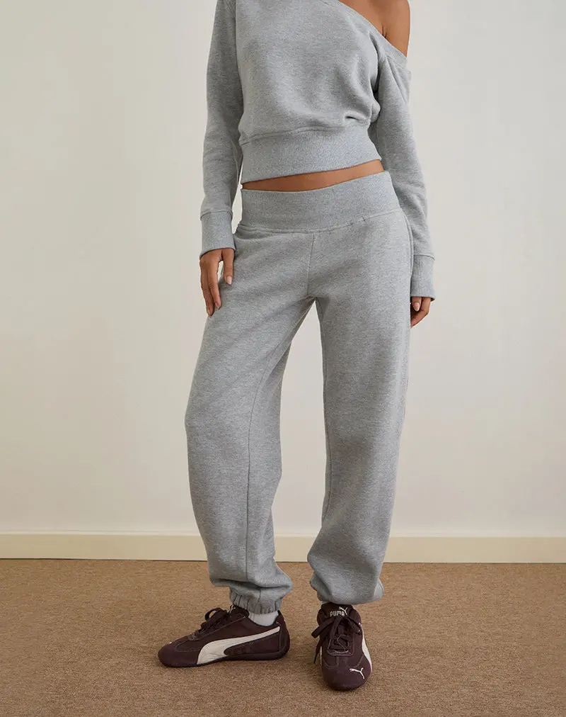 Epsie Oversized Jogger In Grey Marl 1
