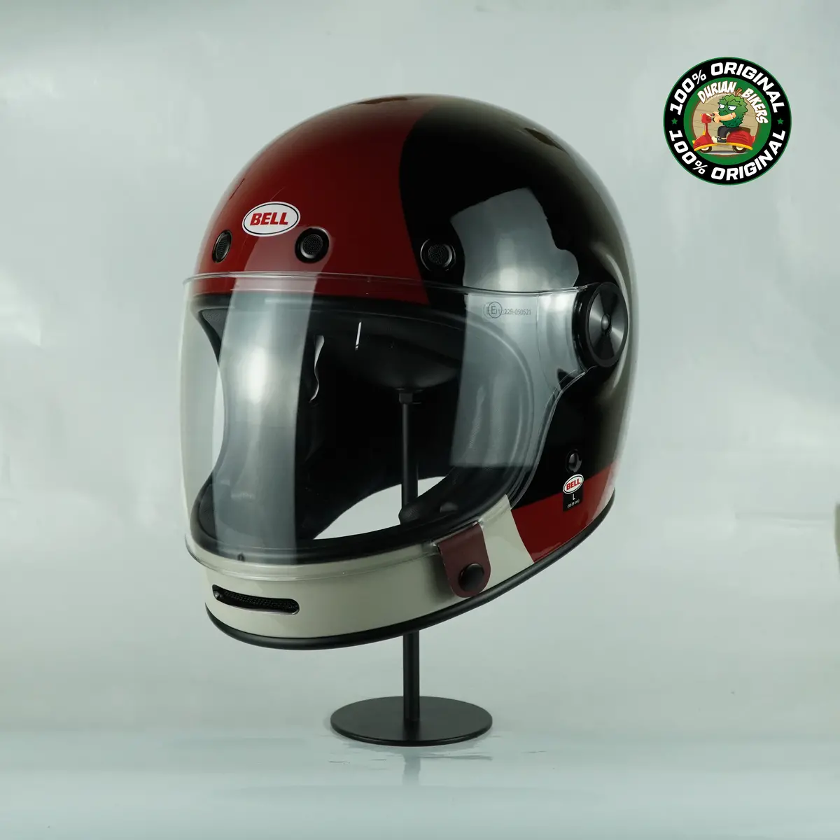 Bell Helmet Bullitt Se (Blazon Gloss Black/Burgundy) 1