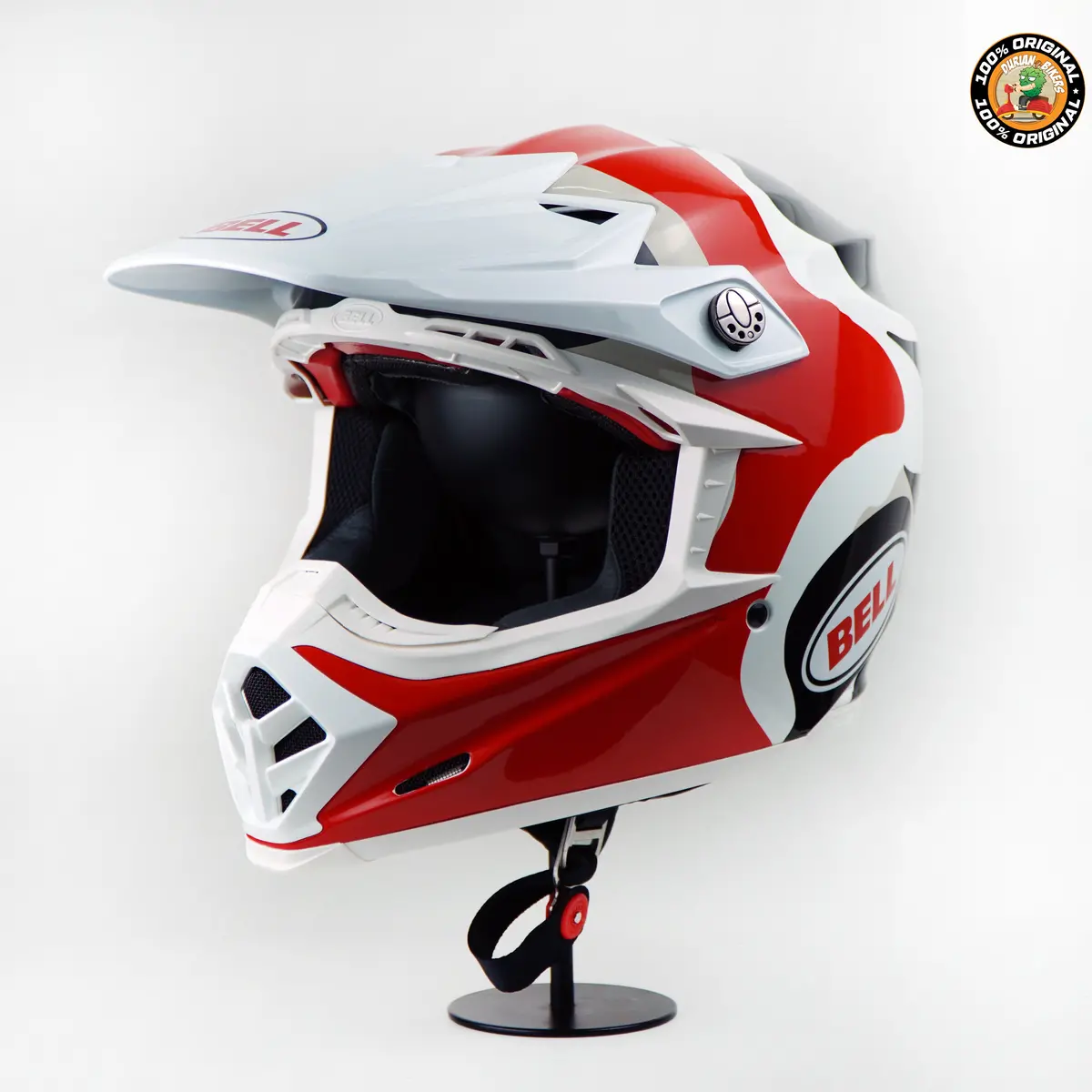Bell Helmet Moto-9S Flex (Hello Cousteau Reef Matte White/Red) 1