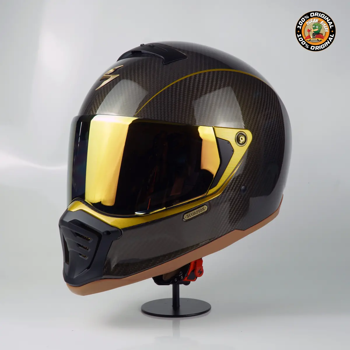 Scorpion Helmet Exo-Hx1 Carbon Se (Black/Gold) 1