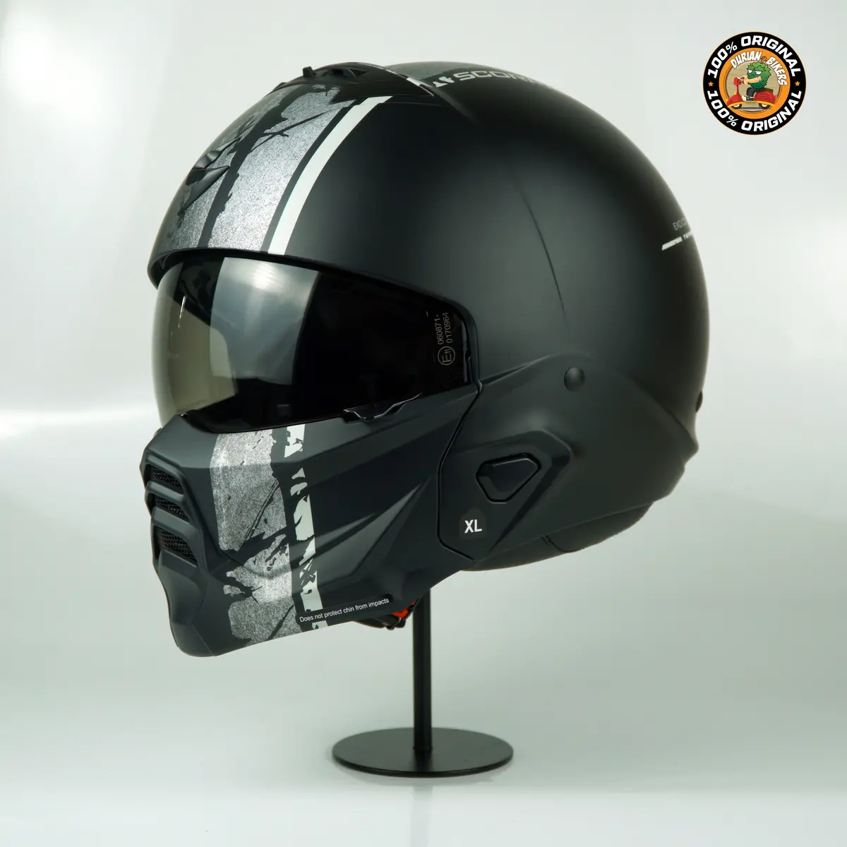 Scorpion Helmet Exo-Combat Ii (Lord Matte Black/Silver) 1