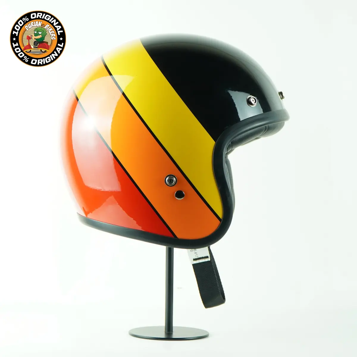 Bell Helmet Custom 500 (Riff Gloss Black/Yellow/Orange/Red) 1