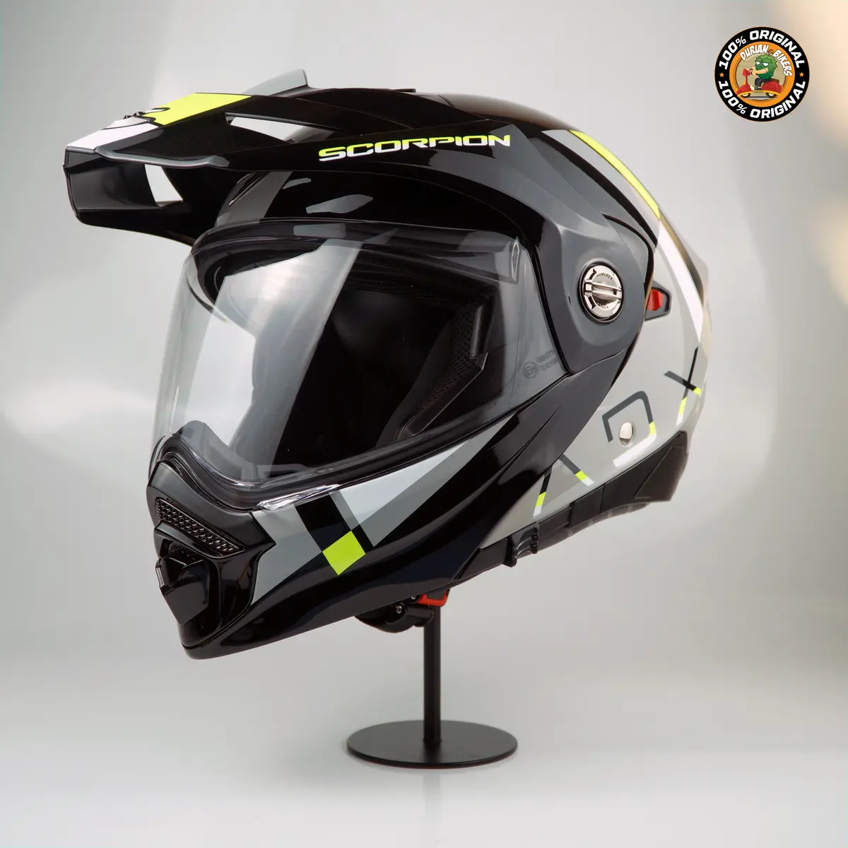 Scorpion Helmet Adx-2 (Galane Gray/Black/Neon Yellow) 1