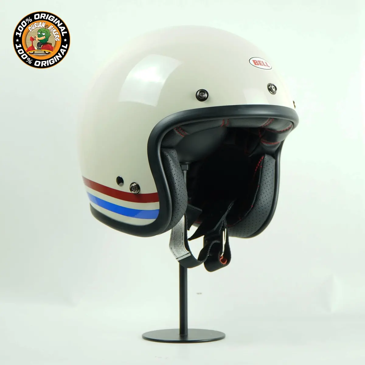 Bell Helmet Custom 500 (Stripes Pearl White) 1