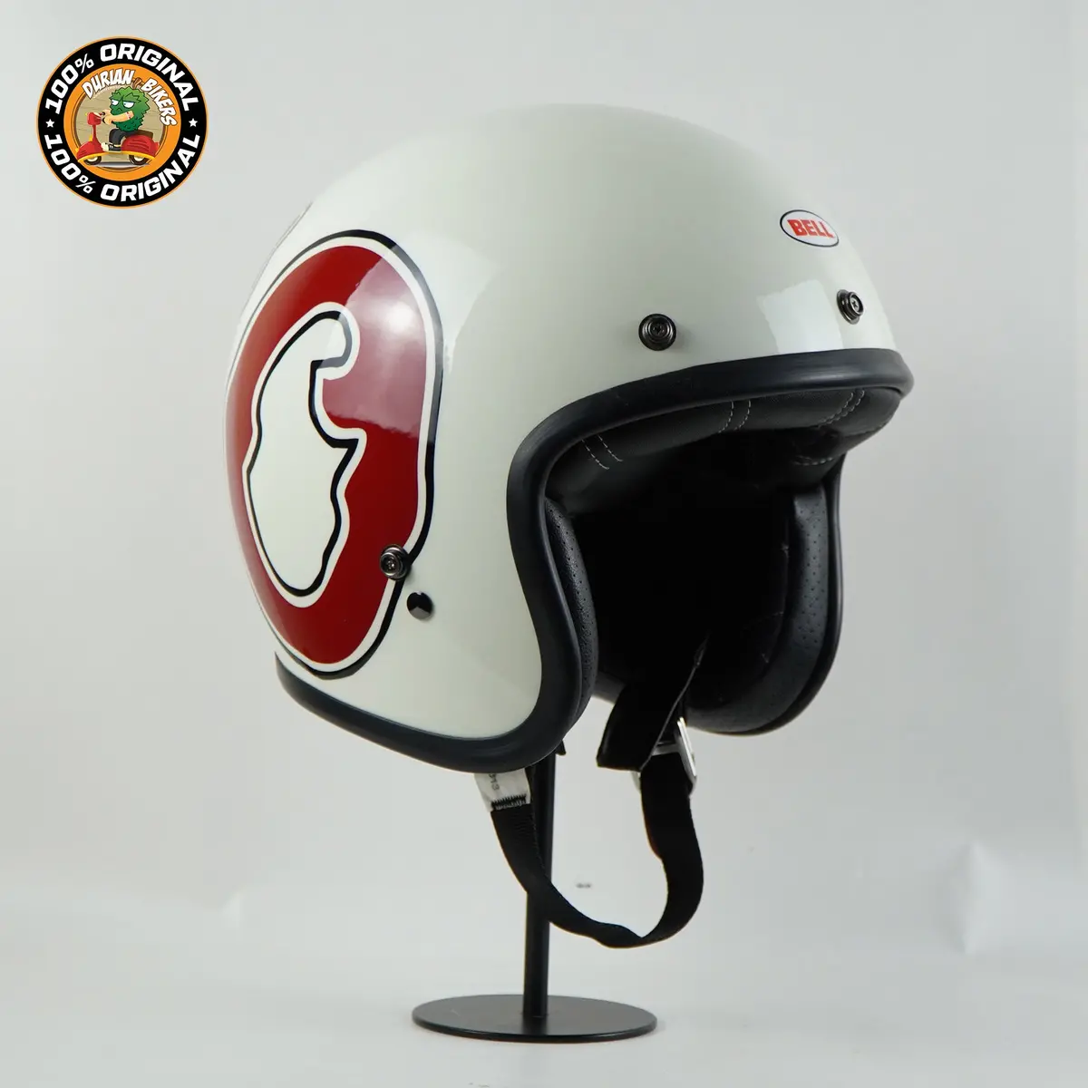 Bell Helmet Custom 500 (Rsd Wfo Gloss White/Red) 1