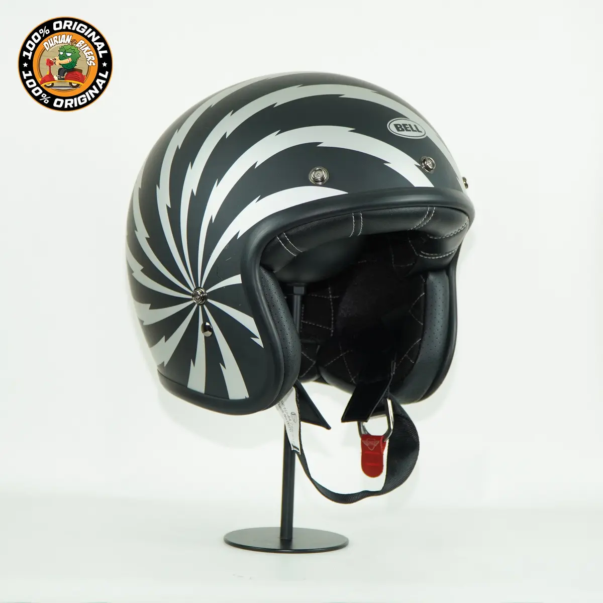 Bell Helmet Custom 500 (Vertigo Black/Silver) 1
