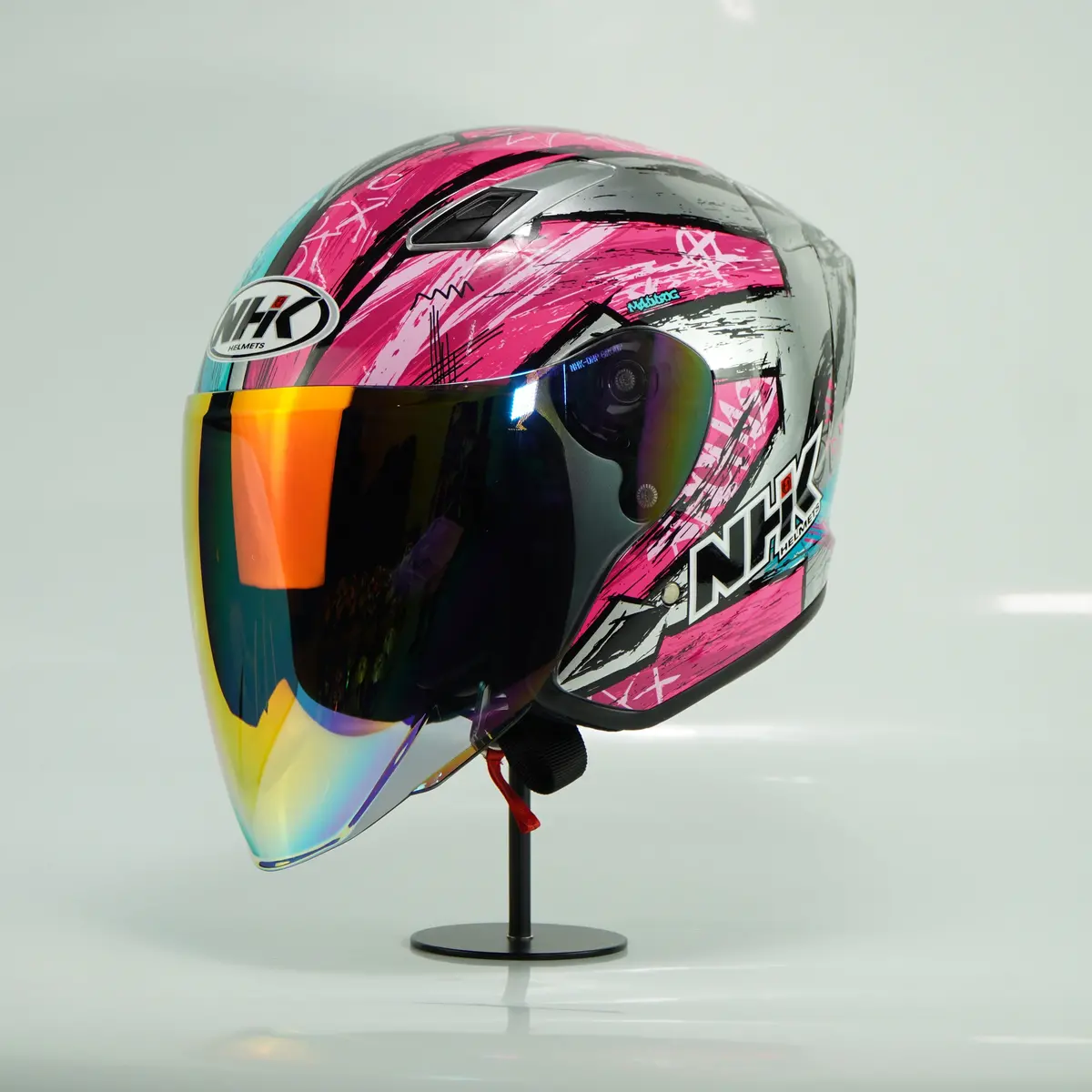 Nhk Helmet S1gp S Archie (Chrome Silver Glossy) 1