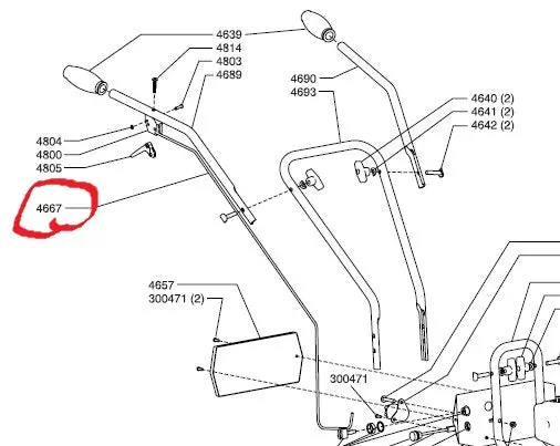 14645 Cable Replaces 4667 Earthquake Ardisam Husky Su-13-4/W3 1