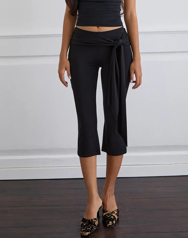 Effy Tie Side Cupro Capri In Black 1