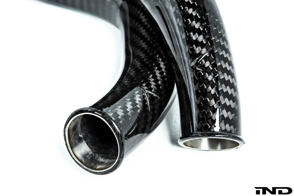 Eventuri Bmw F8x M2c M3 M4 S55 Black Carbon Charge Pipe Set - Gloss 1