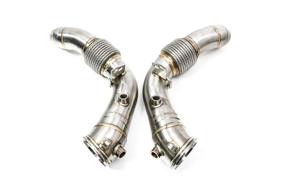 Evolve Catless Turbo Downpipes - Bmw F10 M5 | F12/F13 M6 (S63) 1