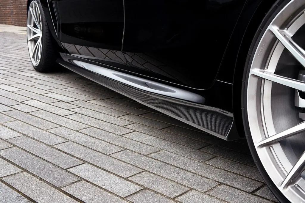 3D Design F93 M8 Gran Coupe Carbon Side Skirt Set 1