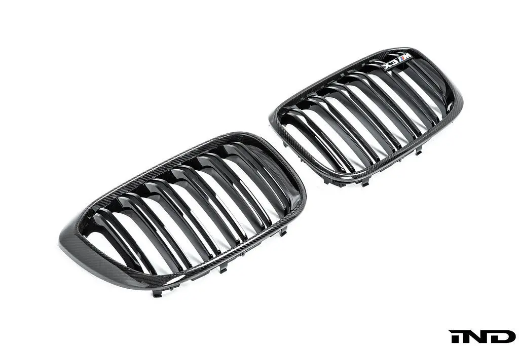 Ind F97 X3m / F98 X4m Pre-Lci Carbon Front Grille Set 1