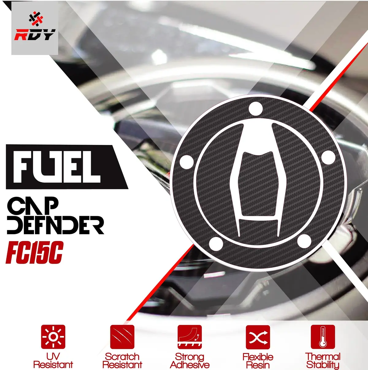Rdy Fuel Cap Defender Fits For Kawasaki Fuel Cap (5 Holes) 1