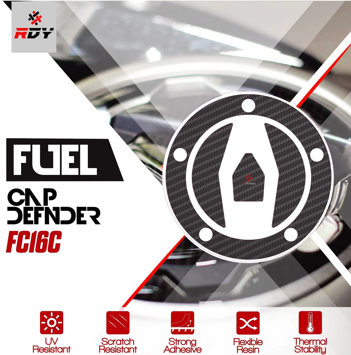Rdy Fuel Cap Defender Fits For Kawasaki Fuel Cap (5 Holes) 1