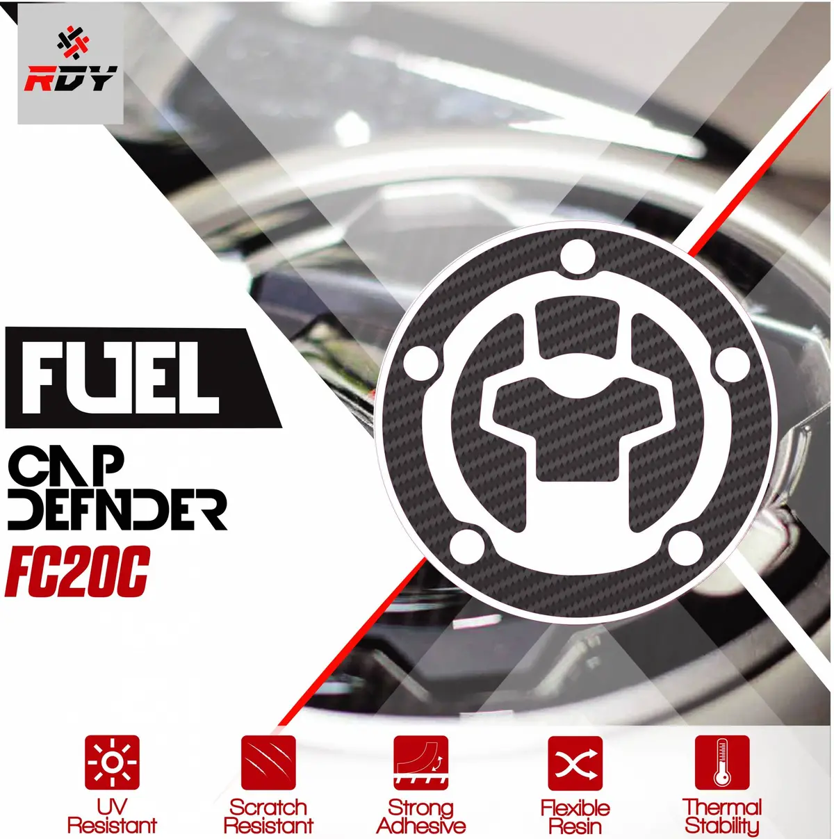 Rdy Fuel Cap Defender Fits For Suzuki Fuel Cap (5 Holes) 1