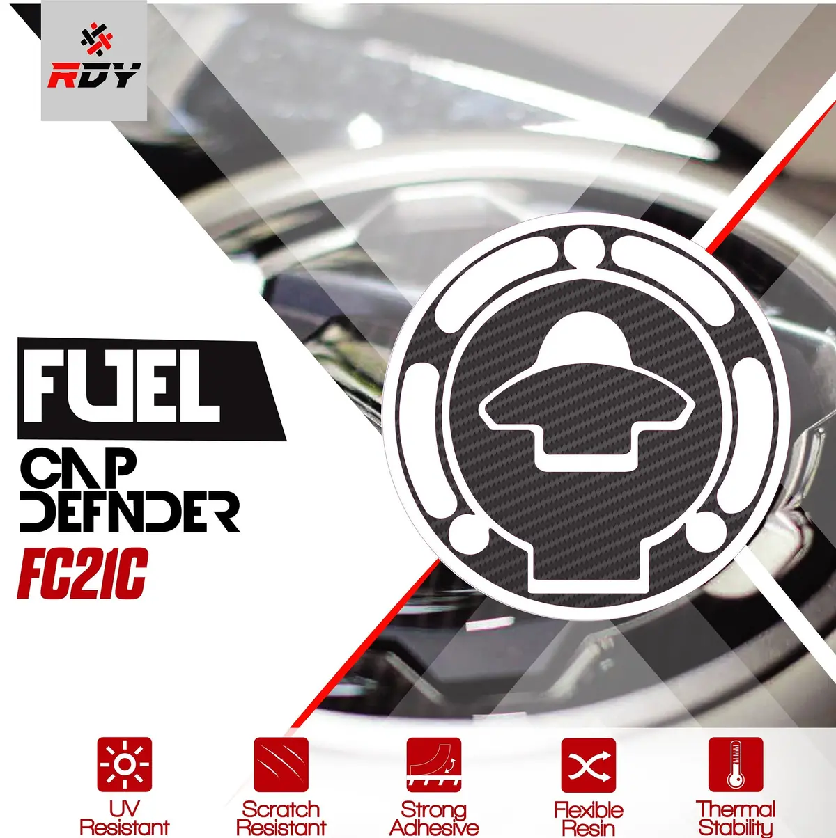 Rdy Fuel Cap Defender Fits For Yamaha Fuel Cap (3 Holes) 1