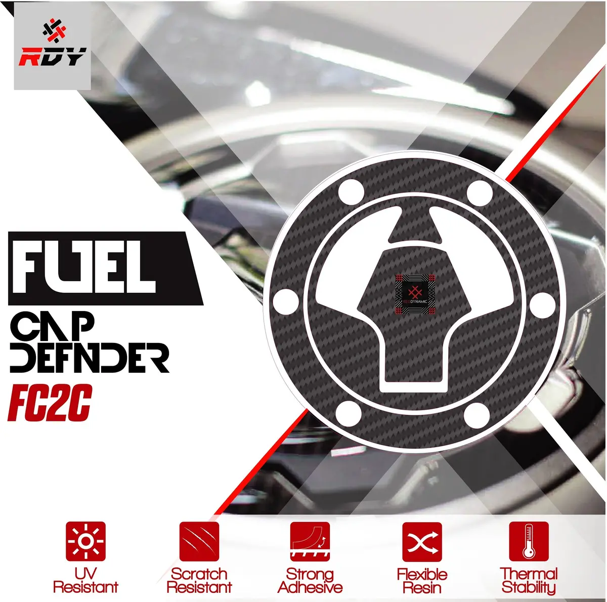 Rdy Fuel Cap Defender Fits For Kawasaki Fuel Cap (6 Holes) 1