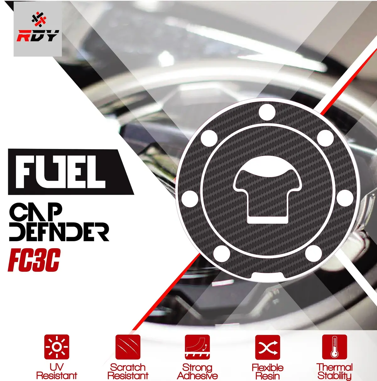 Rdy Fuel Cap Defender Fits For Honda Fuel Cap (7 Holes) 1