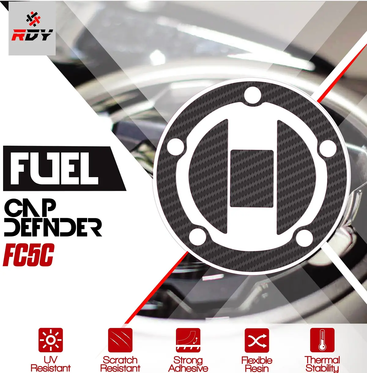 Rdy Fuel Cap Defender Fits For Suzuki Fuel Cap (5 Holes) 1