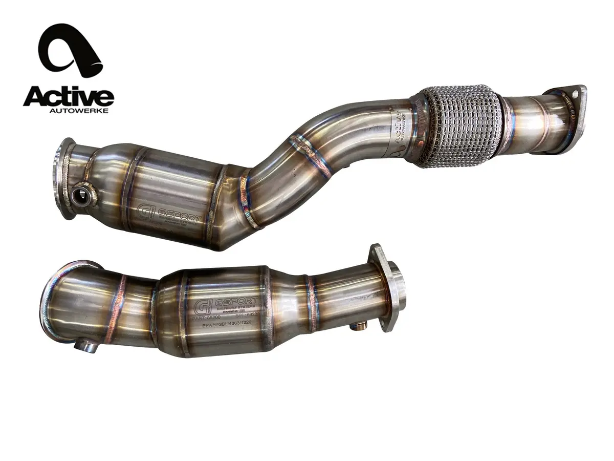 Active Autowerke Bmw S58 G80 M3 G82 M4 G87 M2 Downpipes W Aflow Cats 1