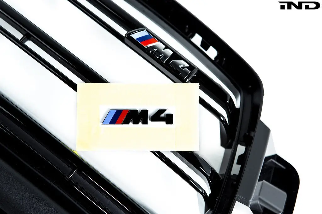 Ind G8x M3 / M4 Gloss Black Front Grille Emblem 1