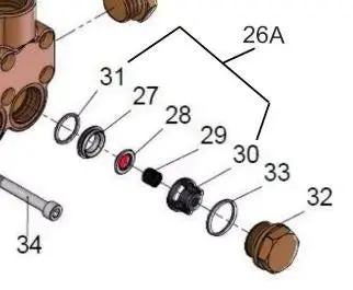 9714 Valve Assy. Kit, P200-3100 Ref 26A And 33 (Except P230-3100) Giant G18/Wh3 1