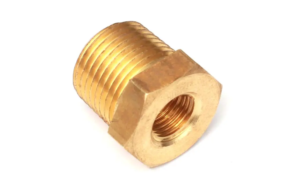 Adaptor - Brass 1/8" Nptf To 3/8" Nptf Length: 20Mm 1