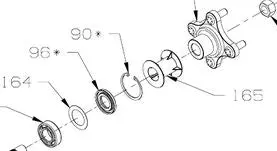 53496 Axle Tube For Hydrogear Transaxle Reference 165 Only 1
