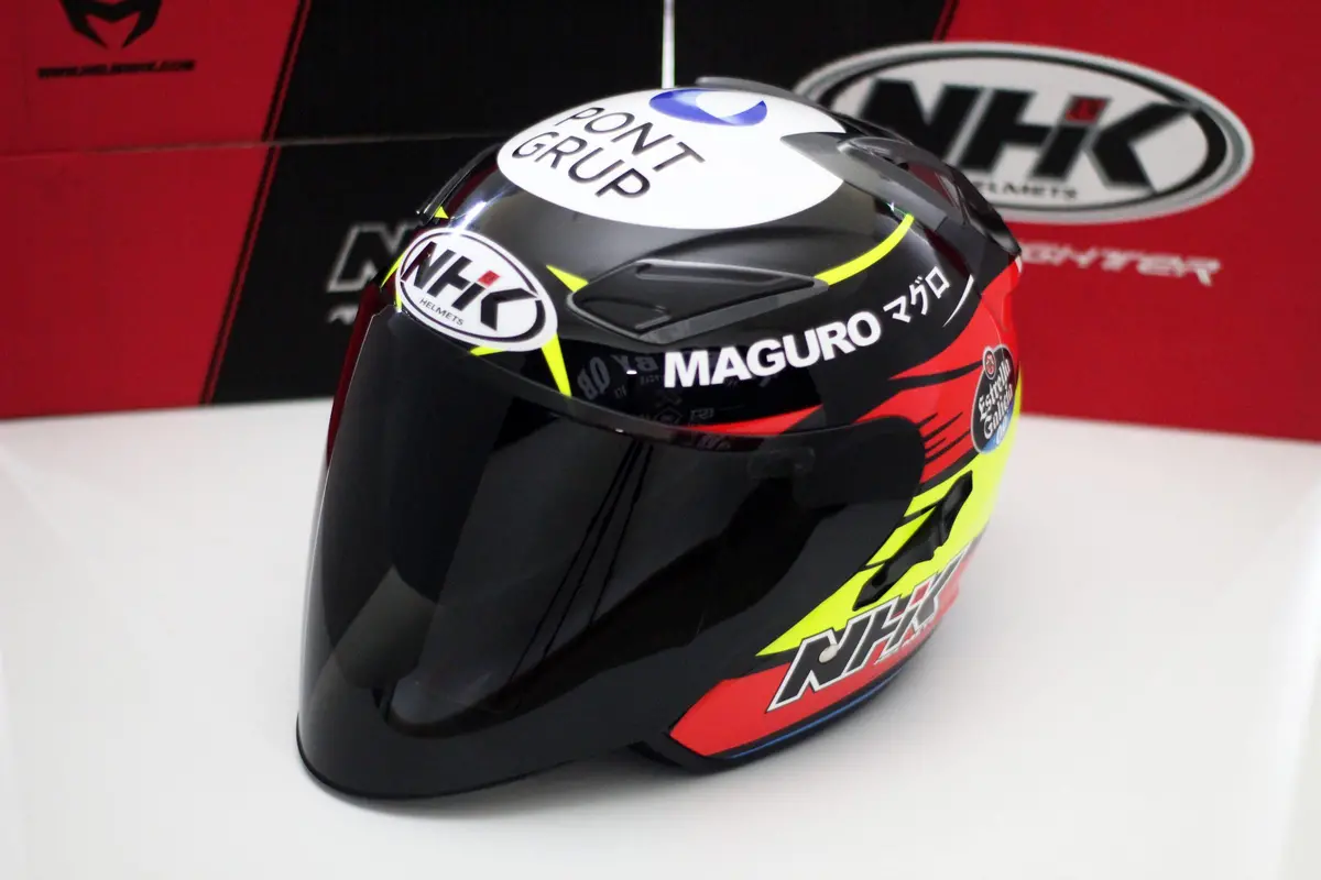 Nhk Helmet R1 V2.0 Sergio (Black Glossy) 1