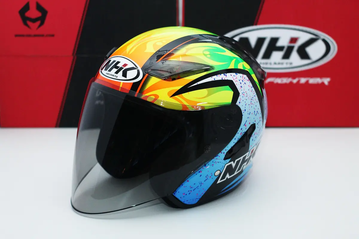 Nhk Helmet R1 V2.0 Karel Winter (Black/Blue Glossy) 1