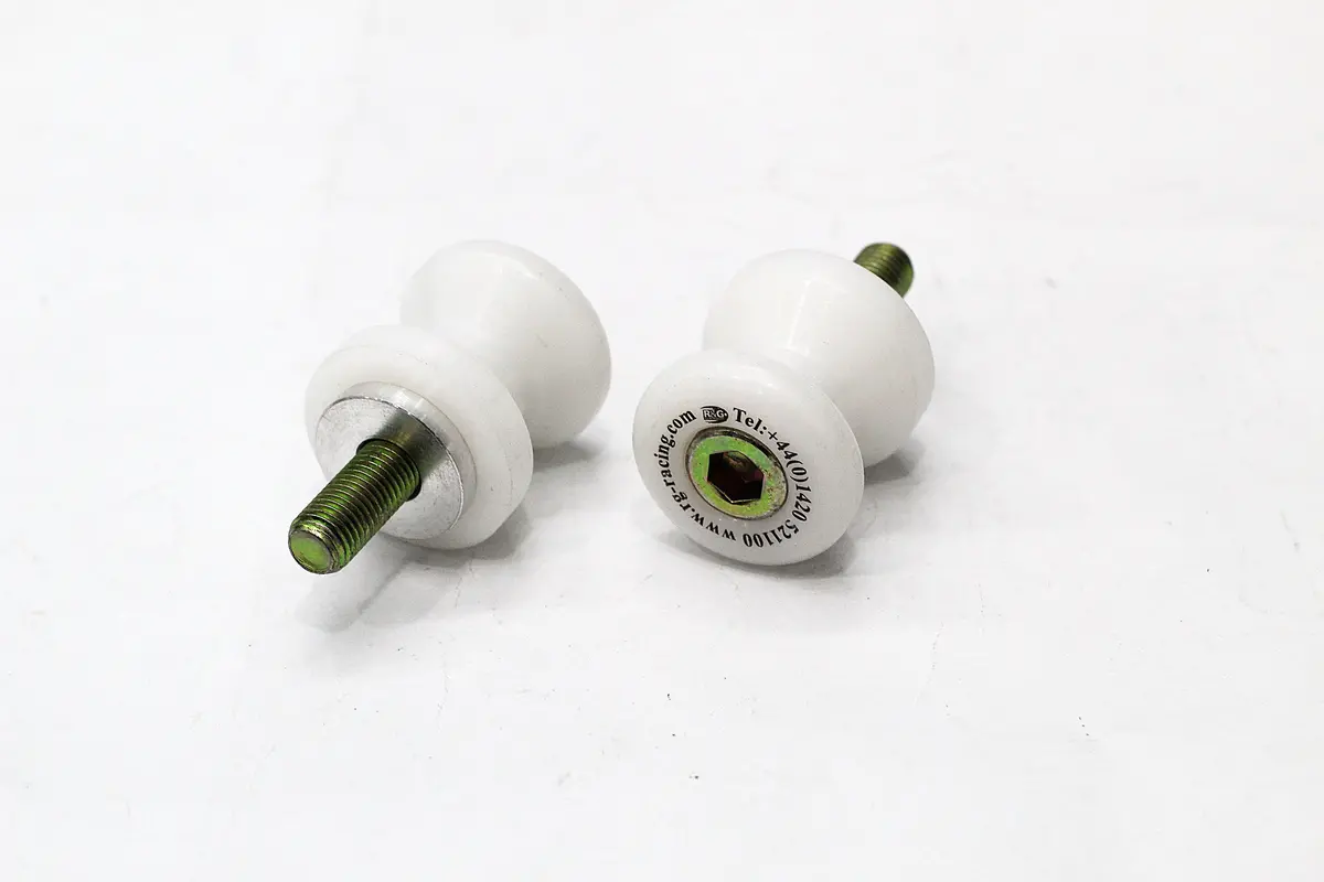 R&G Cotton Reels Fits For Cf Moto / Kawasaki / Ktm / Wk Bikes & Yamaha Models (White) 1