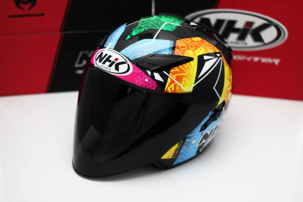 Nhk Helmet R1 V2.0 Karel Brno (Black Metallic/Yellow Glossy) 1