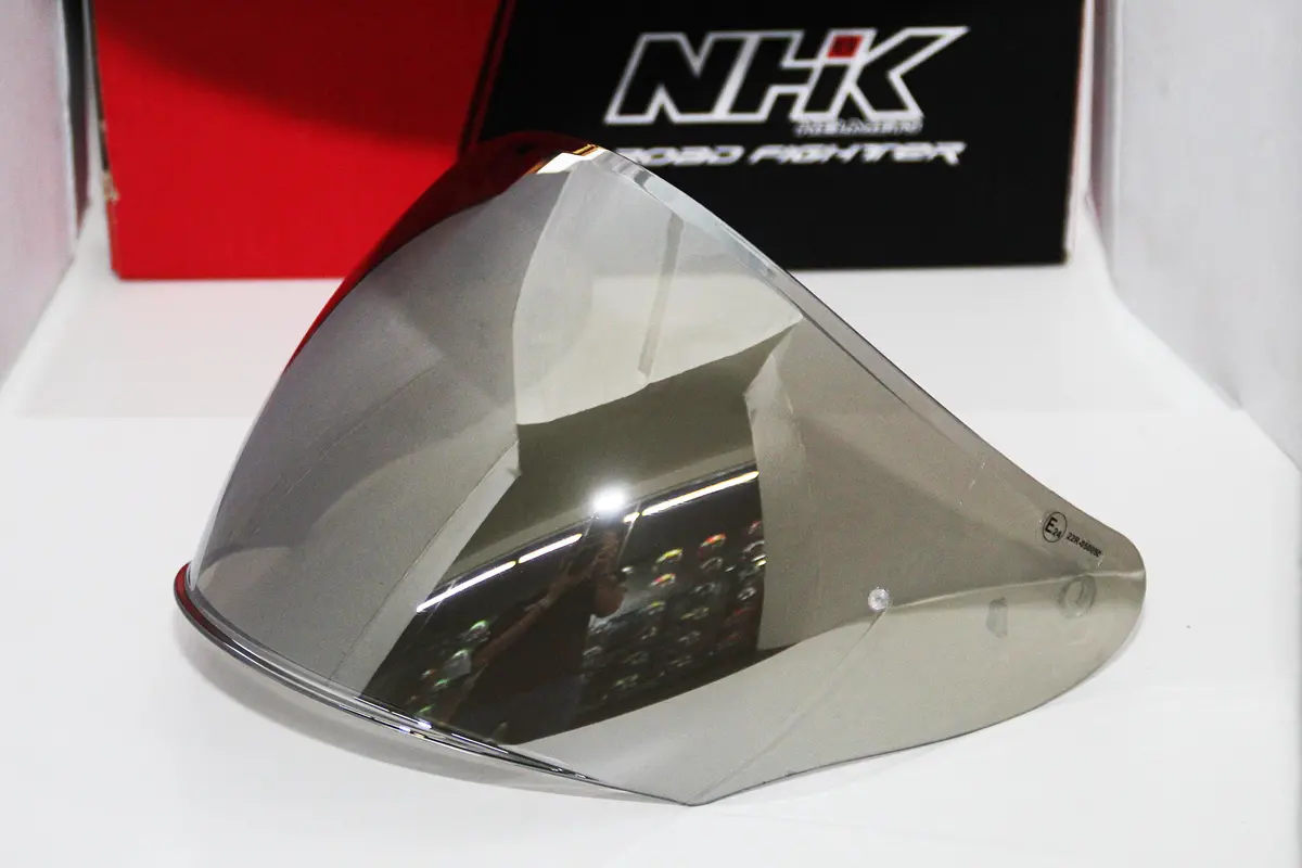 Nhk R1 V1 Visor Sparepart (Metallic Silver) 1