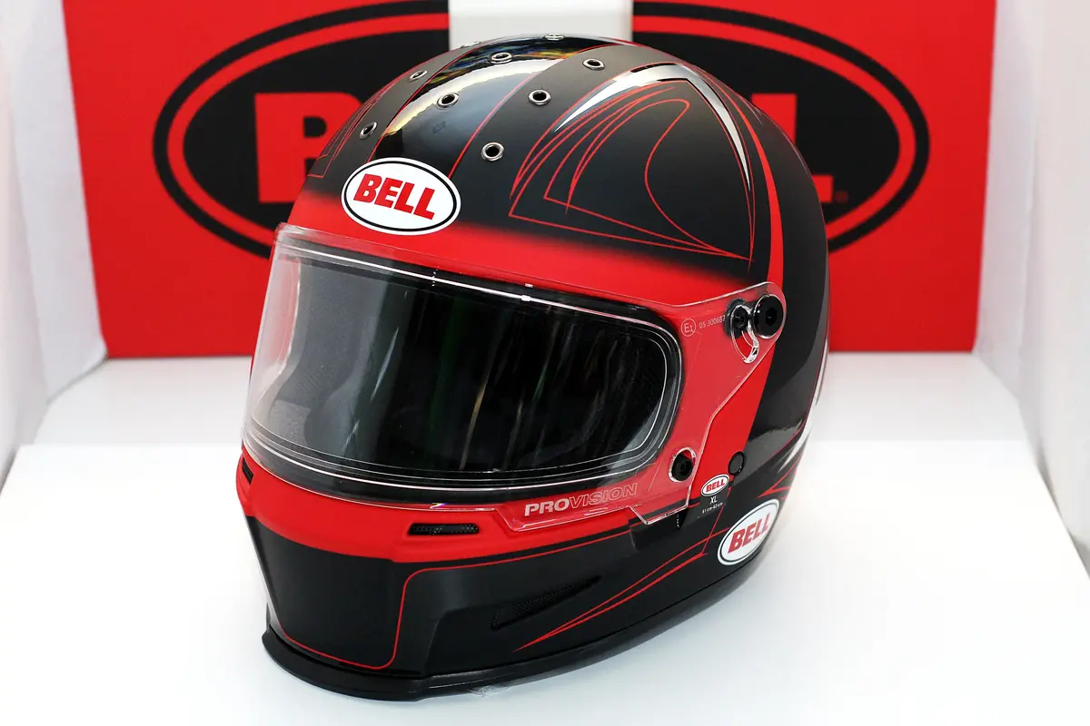 Bell Helmet Eliminator (Hart Luck Matte/Gloss Black/Red/White) 1