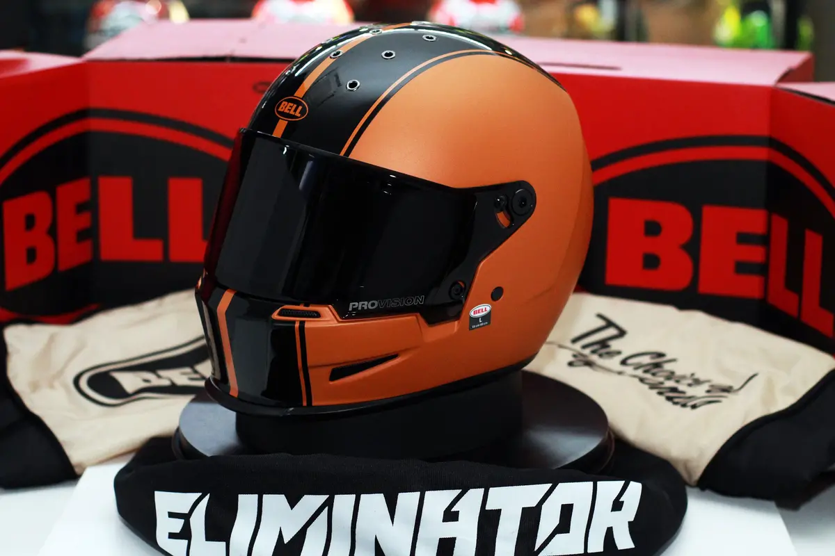 Bell Helmet Eliminator (Rally Matte/Gloss Black/Orange) 1