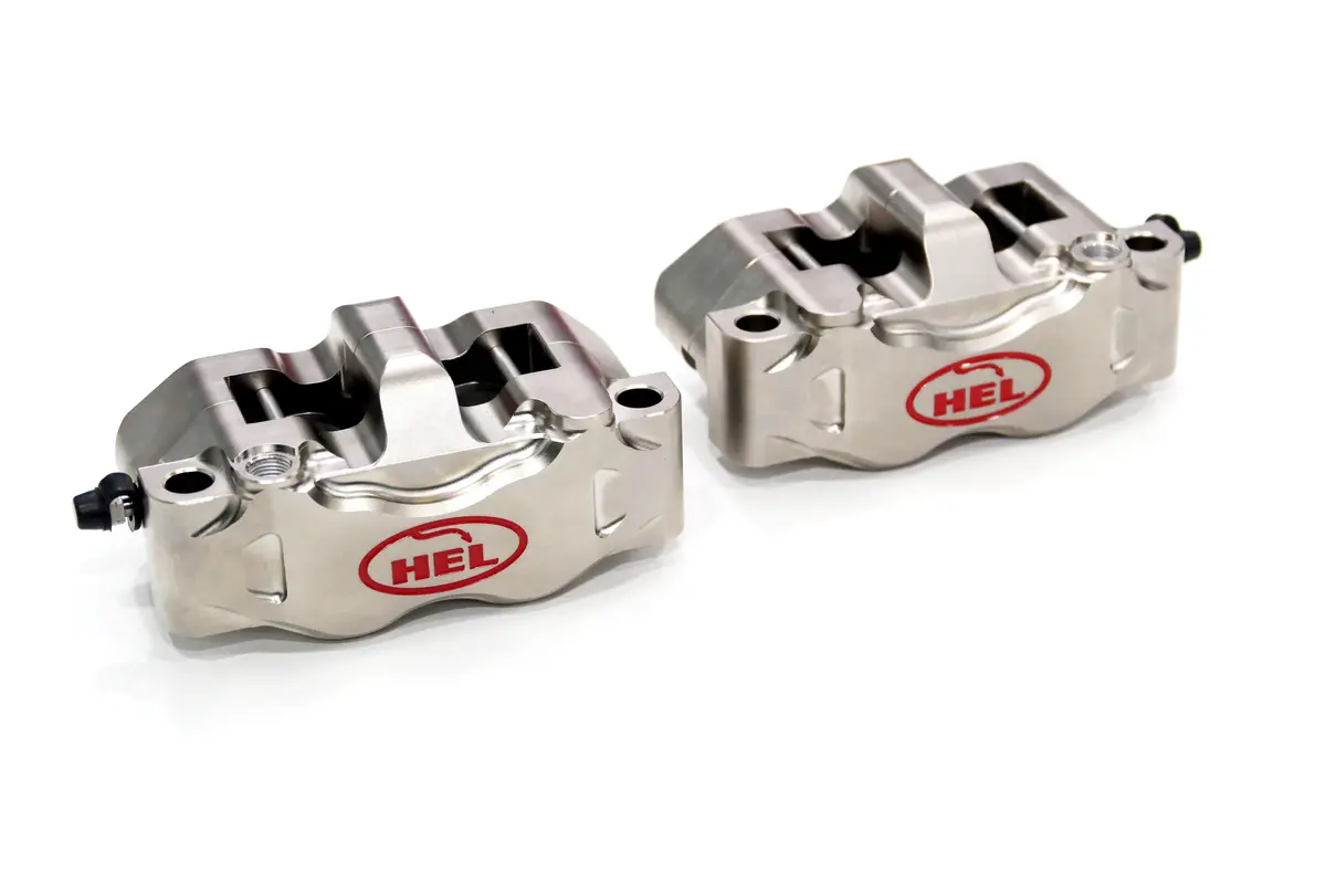 Hel Performance 4 Piston Radial Brake Calipers Kit (108Mm Nickel) 1