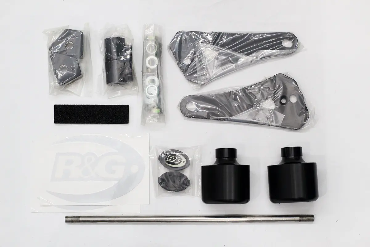 R&G Crash Protectors Aero Style (Non Drill Kit) Fits For Kawasaki Ninja 250Sl ('14-) & Ninja 125 ('19-) 1