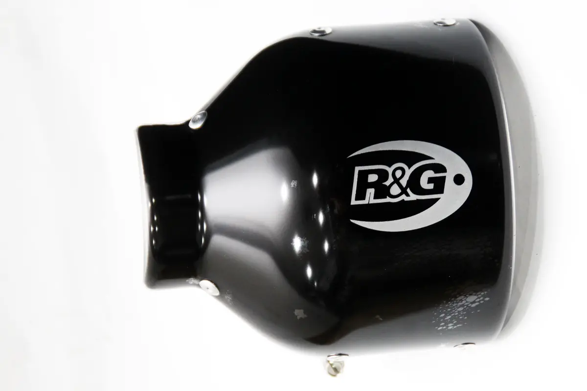 R&G Oval Exhaust Protector (Can Cover) Fits For Aprilia / Honda / Kawasaki & Suzuki Models (Rhs) 1