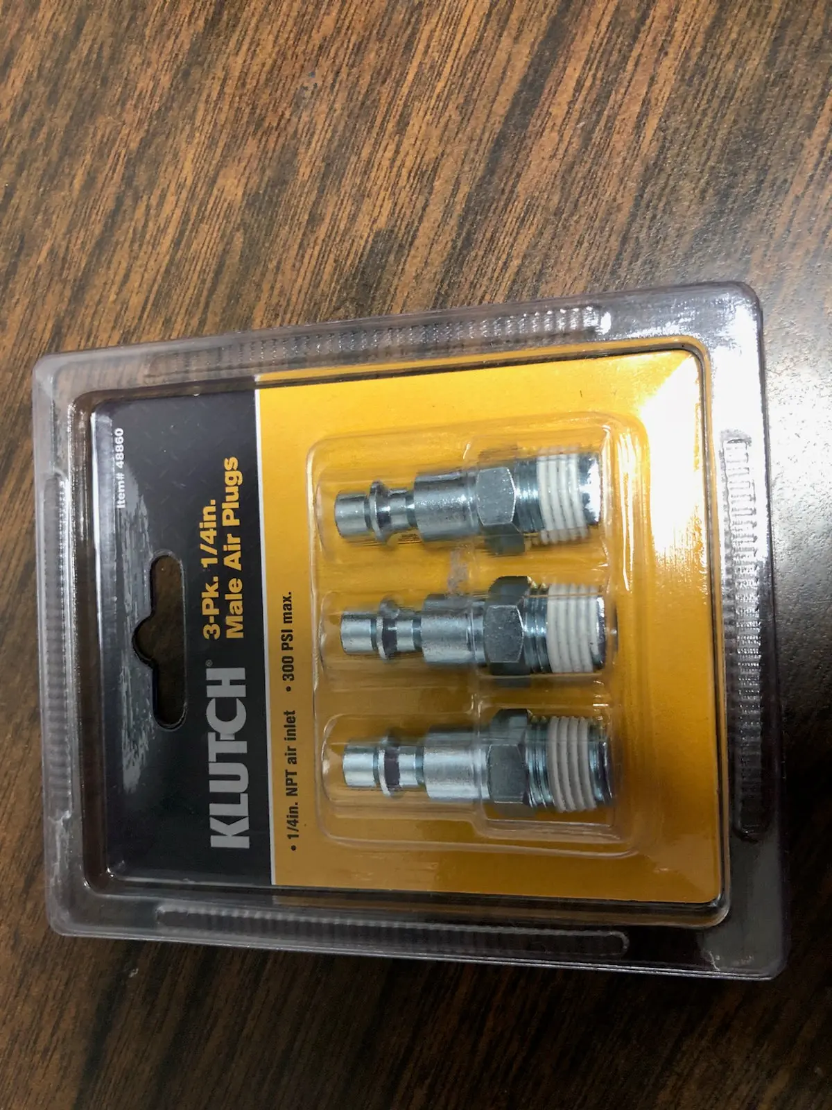 48860  Coupler Plug Mpt 1/4" Three Pack  Northstar 1